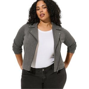 NWT Torrid Fleece Moto Jacket - Size: L (12)